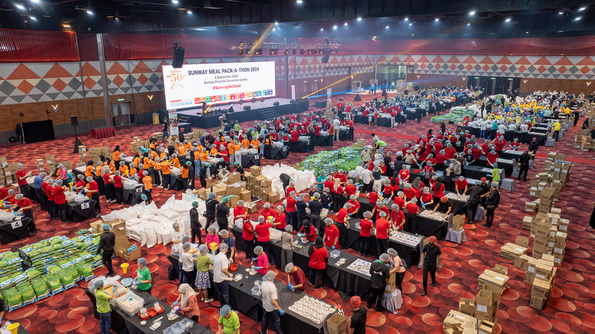 Sunway Achieves Two Million Packed Meals For The Undernourished in Southeast Asia’s Largest Pack-a-thon